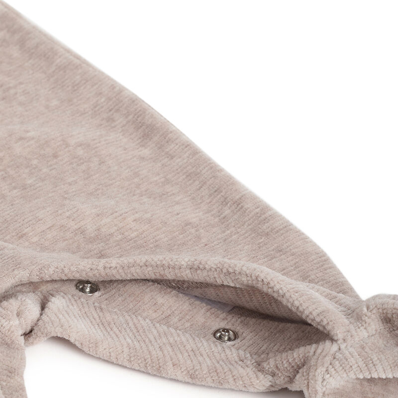 Boys Light Natural Solid Leg Opening Babysuit image number 3